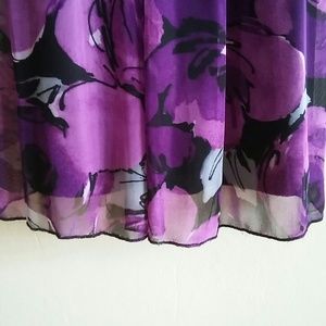 Ruby Rox Dresses - Purple Sleeveless Floral Dress Ruby Rox Dresses - Purple Sleeveless Floral Dress